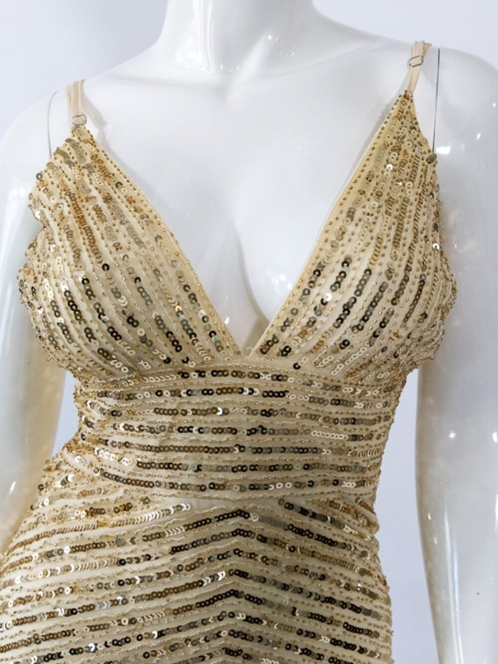 Verte Gold Dress - Picture 2 of 7